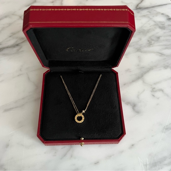 Cartier Jewelry - Cartier Love Necklace, 2 Diamonds Yellow Gold AUTHENTIC